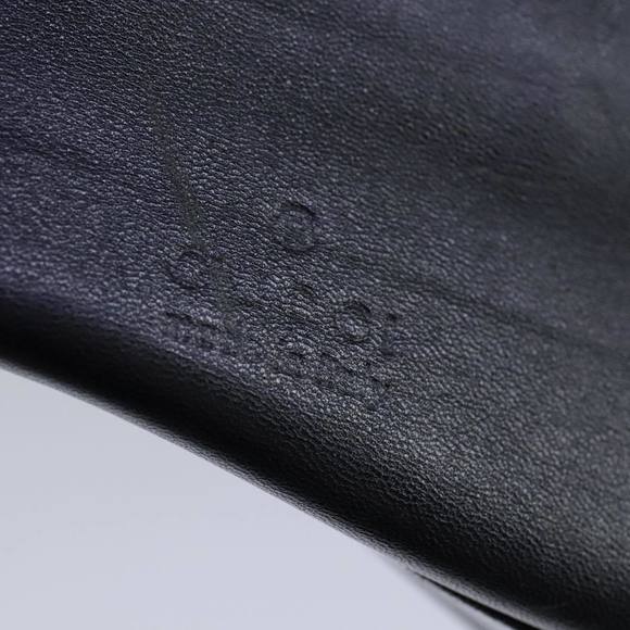 PRADA Hand Bag Leather Black Silver Auth 109379 - Picture 14 of 16